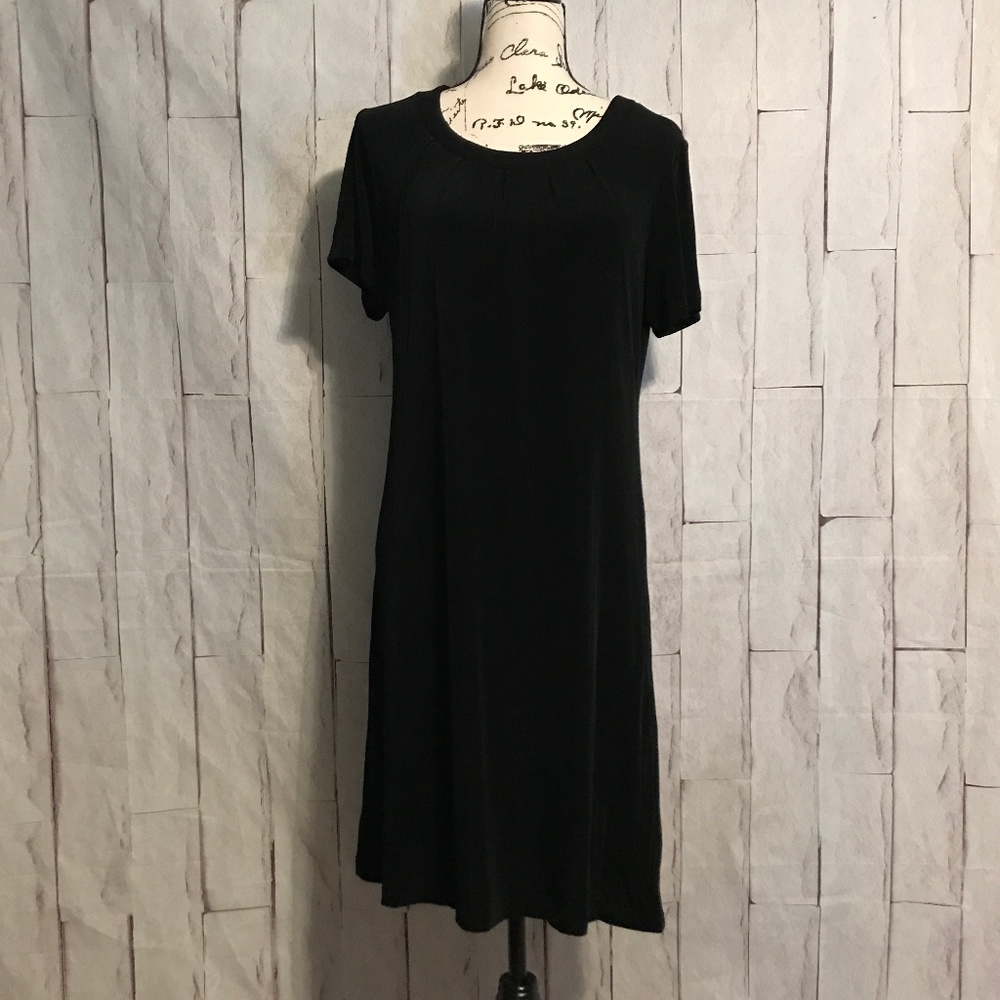 Bill Blass Black Short Sleeve Dress